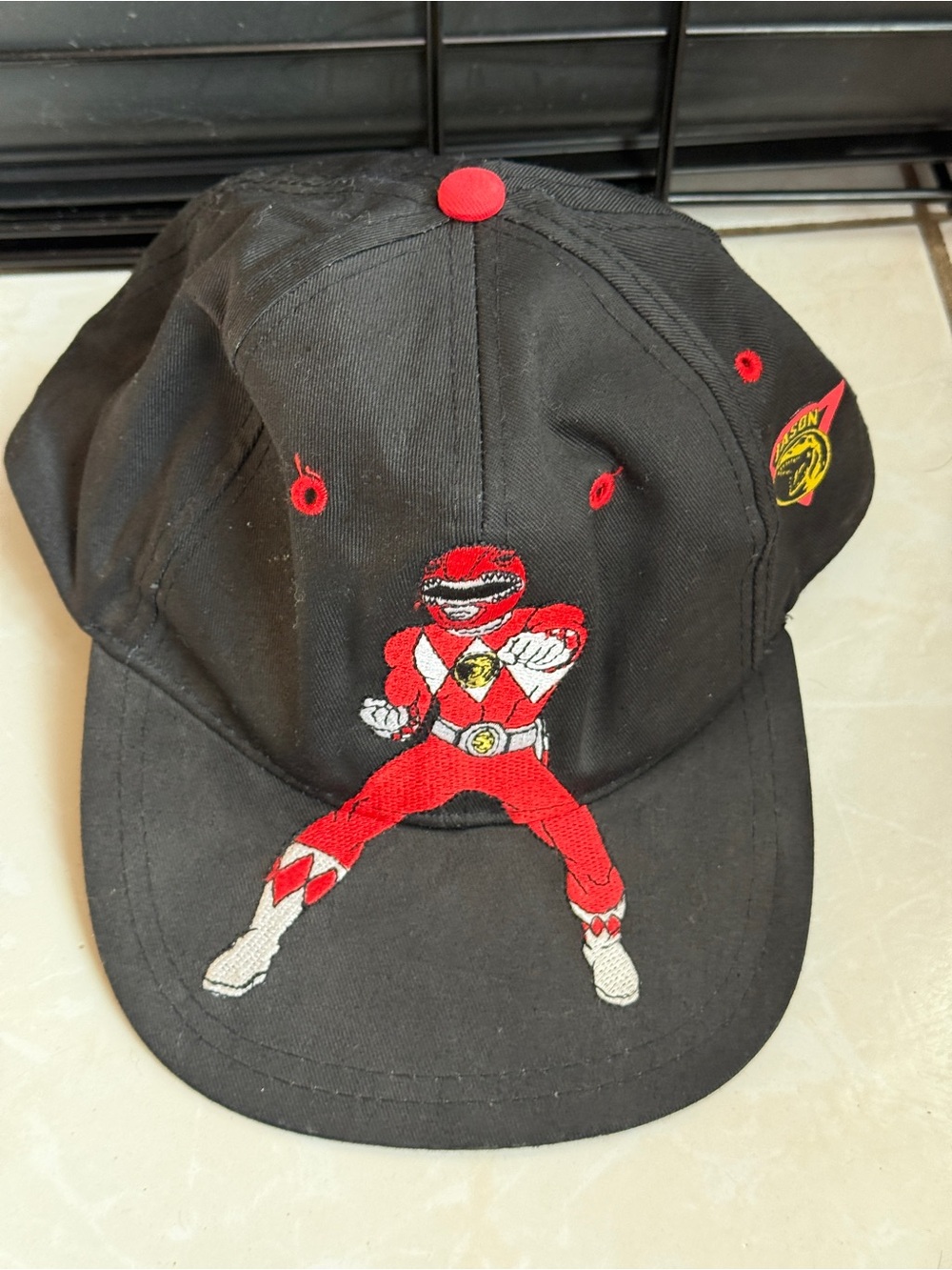 Vintage 1994 Mighty Morphin Power Rangers Red Ranger Jason Snapback Hat Cap